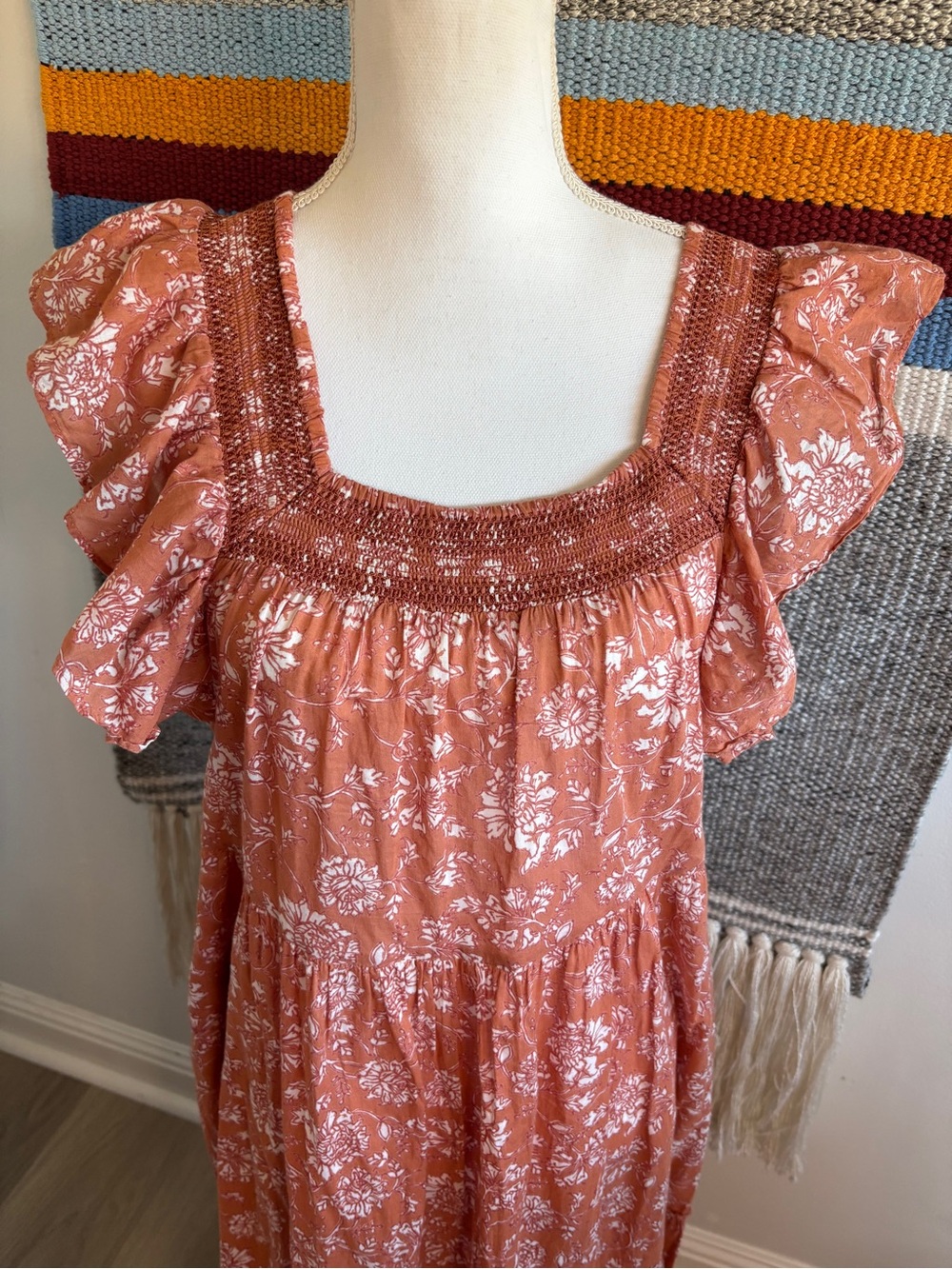 Free People Rust Floral Maxi Dress - Picture 2 of 7